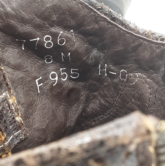 Frye Deborah Studded Metallic Leather Ankle Short Boots. - Picture 12 of 16